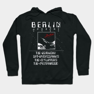 Berlin 1980 New Wave concert Flier Hoodie